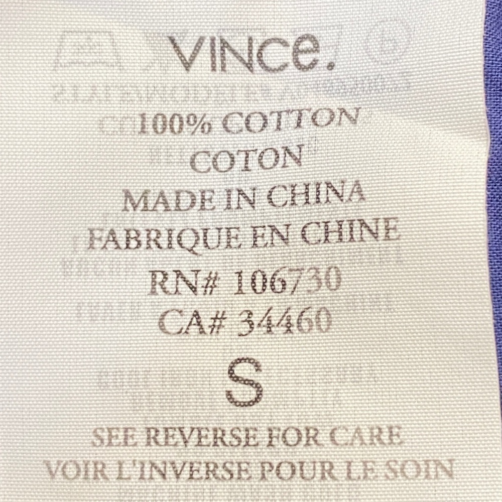 Vince Azure Blue Black Block Summer Dress Size Small - Picture 7 of 12